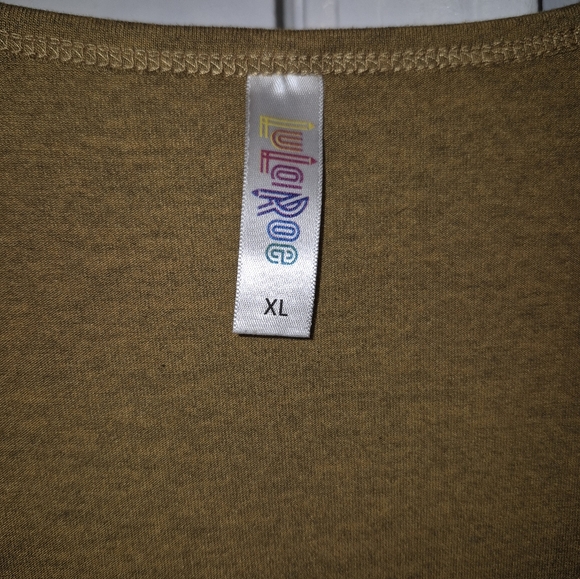 LuLaRoe Size XL Golden Long Sleeve Top - Picture 3 of 6